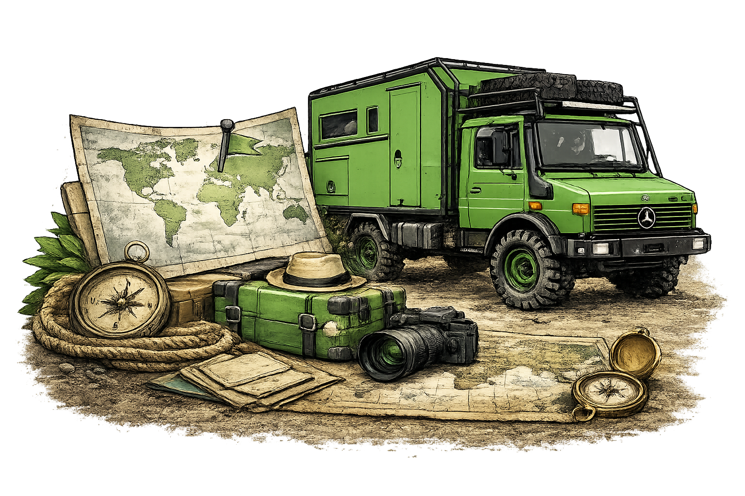 Illustration Rund um’s Reisen